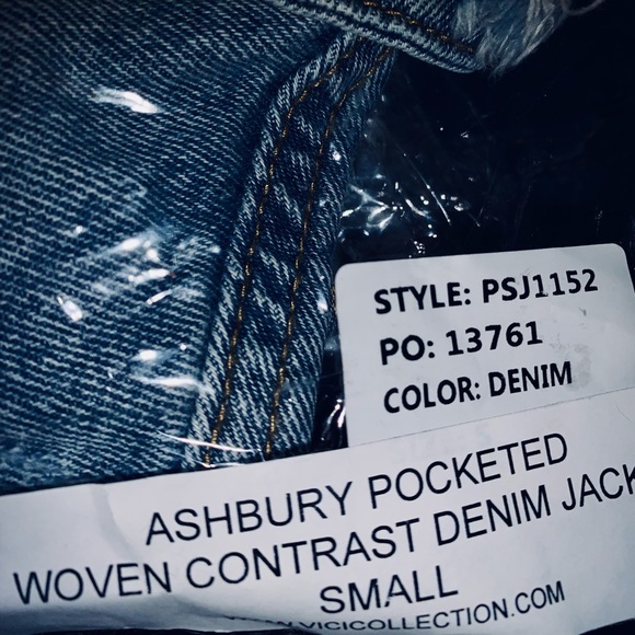 NWT POLAGRAM ASHBURY POCKETED WOVEN CONTRAST 🏜️ DENIM JACKET, Sz.S, BNWTIB - Picture 10 of 10
